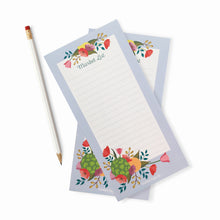 Artichoke Market List notepad with 50 tear off sheets and optional magnet. 