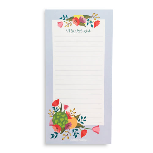 Artichoke Market List notepad with 50 tear off sheets and optional magnet. 