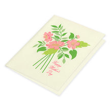 Happy Mothers Day flower bouquet greeting card.