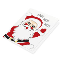 Santa character Ho Ho Ho holiday greeting card.
