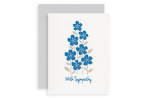 Hand Illustrated Blue Floral Sympathy Card