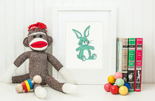 Bunny Nursery Wall Art | Screen Print | Hand Illustrated