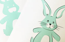Baby Boy Bunny Card | Gender Reveal Card | Baby Shower Card | Birth Announcement | Pregnancy Announcement | Congratulations New Baby Card