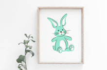 Bunny Nursery Wall Art | Screen Print | Hand Illustrated