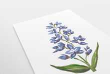 Delphinium Wall Decor | Apartment Wall Decor | Urban Art | Dorm Art | Flower Prints