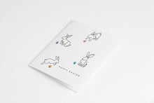 Minimal Bunnies with Easter Eggs | Digital Easter Cards | Printable Easter Cards | Digital Download