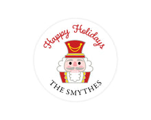 Nutcracker Sticker | Personalized Preppy Christmas Party Favor Label | Kid Christmas Party Favor Sticker | Nutcracker Sticker