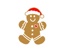 Ginger bread Man Sticker Label  | Preppy Christmas Party Favor Label | Sticker Favor |  Christmas  Favor Sticker | Ginger bread Man Label