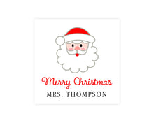 Personalized Santa Sticker | Custom Preppy Christmas Party Favor Label | Sticker Favor | Kids Christmas Party Favor Sticker | Santa Stickers