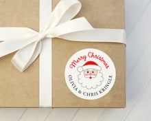 Personalized Santa Sticker | Custom Preppy Christmas Party Favor Label | Sticker Favor | Kids Christmas Party Favor Sticker | Santa Stickers