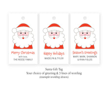 PRINTABLE PDF Christmas Gift Tags | Santa Gift Tag | Personalized Christmas Gift Tags | Custom Santa Gift Tag | Santa Gift Tag Printable PDF