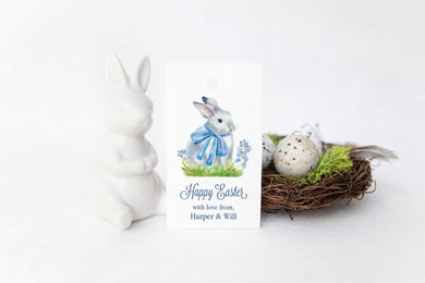 Personalized Bunny Gift Tag | Easter Basket Tag | Personalized Easter Gift Tag | Gift Tag Set
