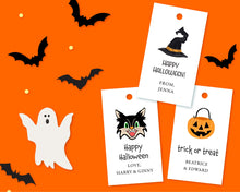 Personalized Halloween Gift Tags | Halloween Spooky Black Cat Gift Tags | Halloween Tags |  You've Been Booed Gift Tags