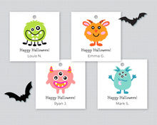 Personalized Little Monsters Halloween Gift Tag | Party Favor Tag | Halloween Party Favor Tag for Kids | Halloween Classroom Candy Gift Tag