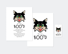 Black Cat Halloween Boo Kit | Bood Printable | You've Been Boo'd Kids Halloween | Halloween Gift Tag | Boo Tag | Trick or Treat Tag