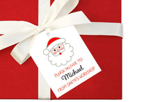 PRINTABLE PDF Please Deliver to Santa Gift Tags | From Santa Tag | Christmas Gift Tags | Christmas Wrap Accessories | PDF Santa Tags