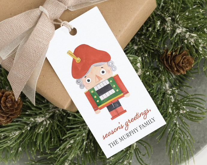Personalized Little Nutcracker Gift Tags  | Personalized Christmas Gift Tags | Preppy Christmas Tags | Gift Tag