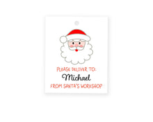 Santa Please Deliver Christmas Gift Tags | Personalized Childs Christmas Gift Tags | Custom Santa Gift Tag | Kids Santa Tags