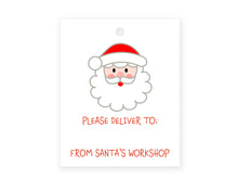 Santa Please Deliver Christmas Gift Tags | Personalized Childs Christmas Gift Tags | Custom Santa Gift Tag | Kids Santa Tags