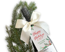Winter Greens Personalized Wine Tags | Personalized Christmas Wine Gift Tag |  Preppy Christmas Wine Tag | Christmas Custom Wine Tag